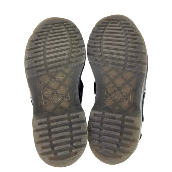 NEW Dr. Martens Henree Unisex Polished Smooth Leather Buckle Lace Up Shoes Sz 6 - Picture 6 of 11